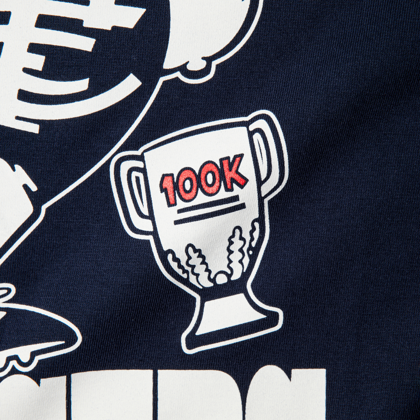 $100K Blues 'Flaggers' Tee - Navy-The $100K Store